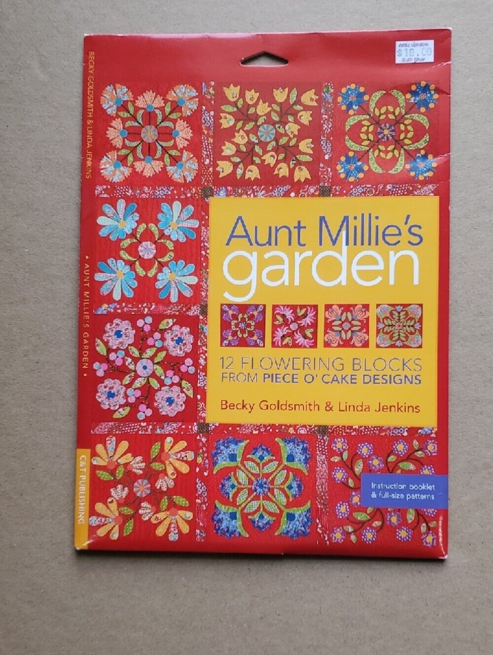 Aunt Millie's Garden Quilt Pattern Book - Red - Picture 5 of 5